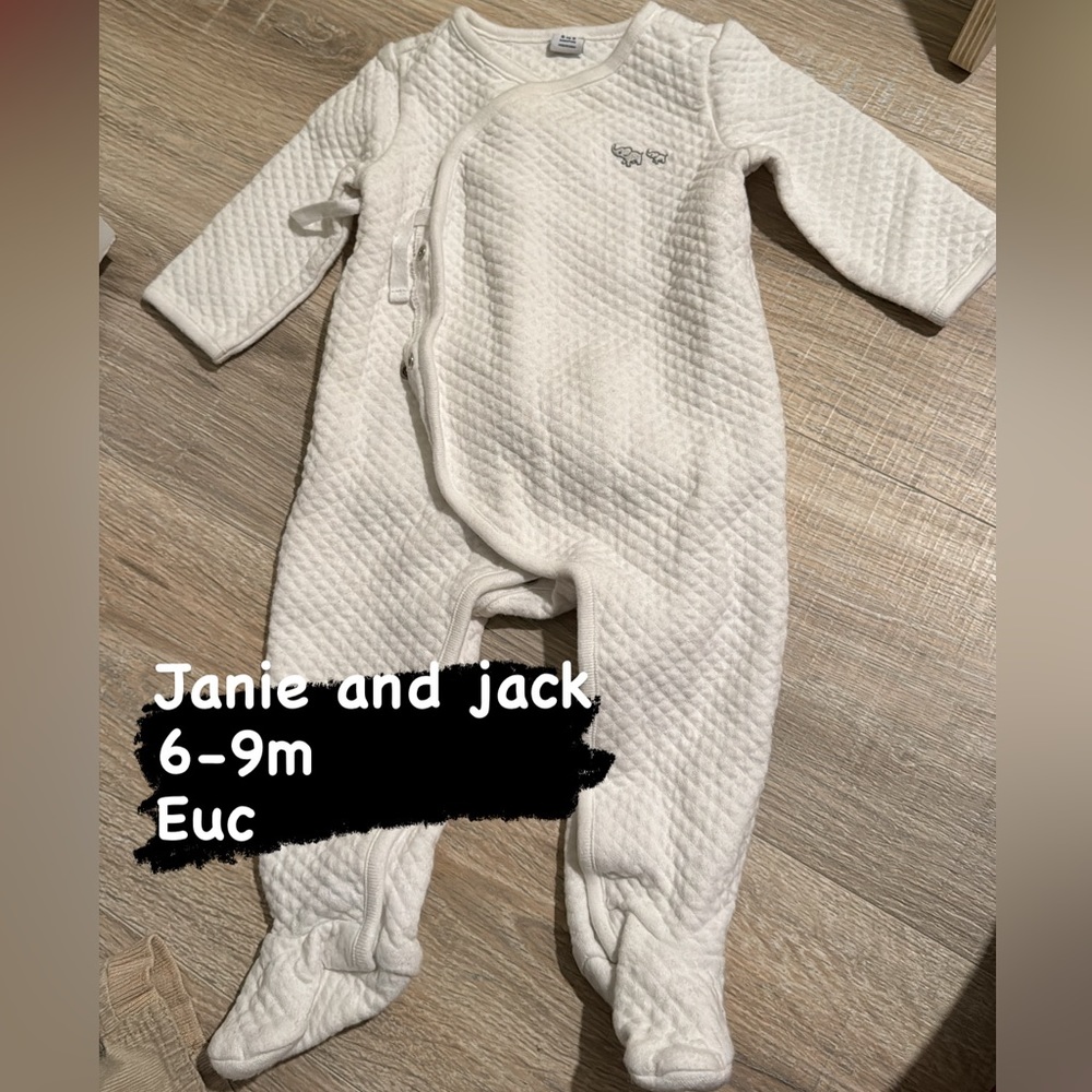 Quilted Janie and jack pijamas baby 6-9m